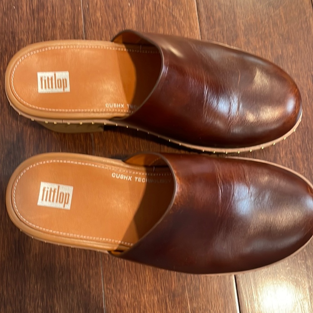 Fitflop Brown Leather Mules